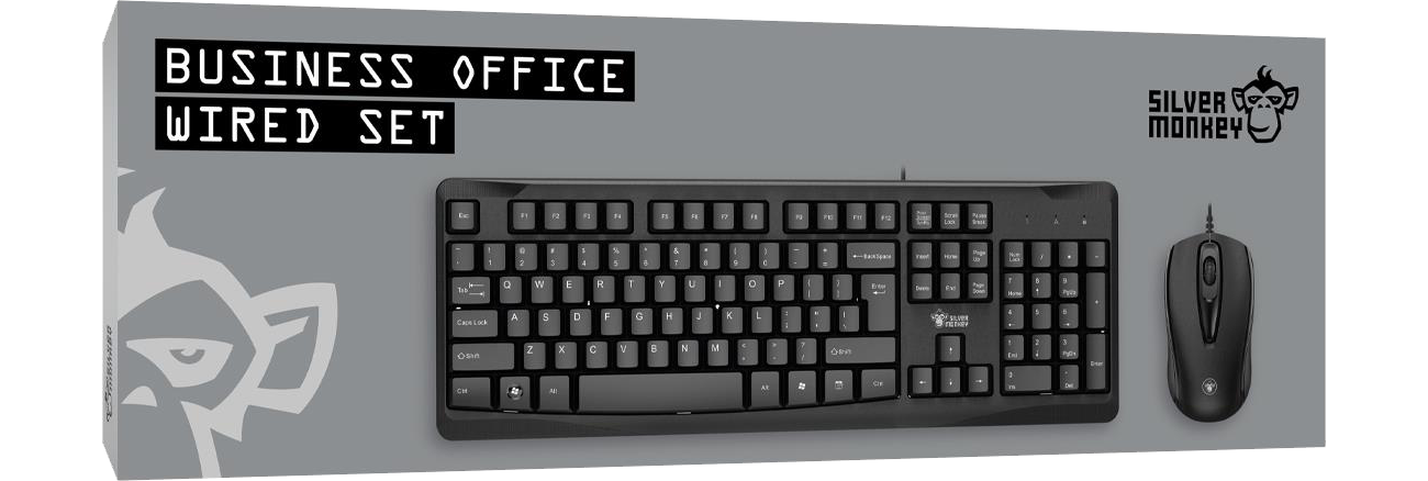 Silver Monkey Business Office Wired Set Opakowanie