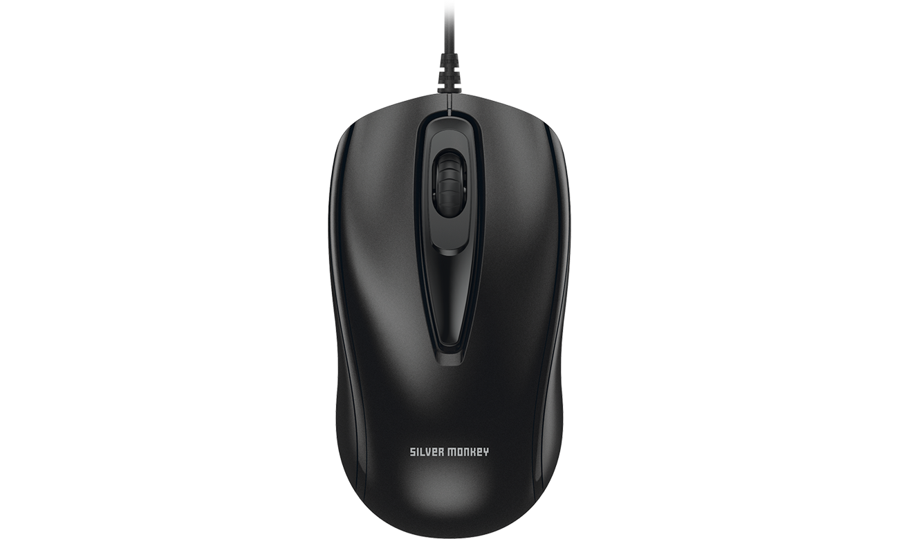Konstrukcja Wired Optical Mouse Silver Monkey