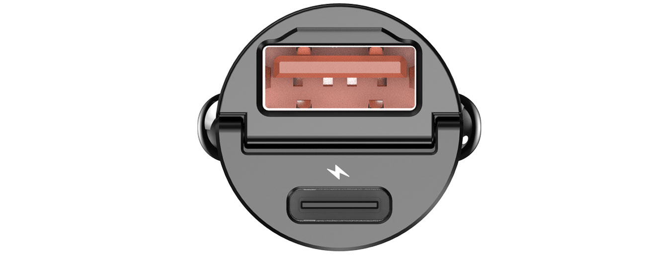 Ładowarka samochodowa Silver Monkey USB-C PD, USB-A QC, 30W porty
