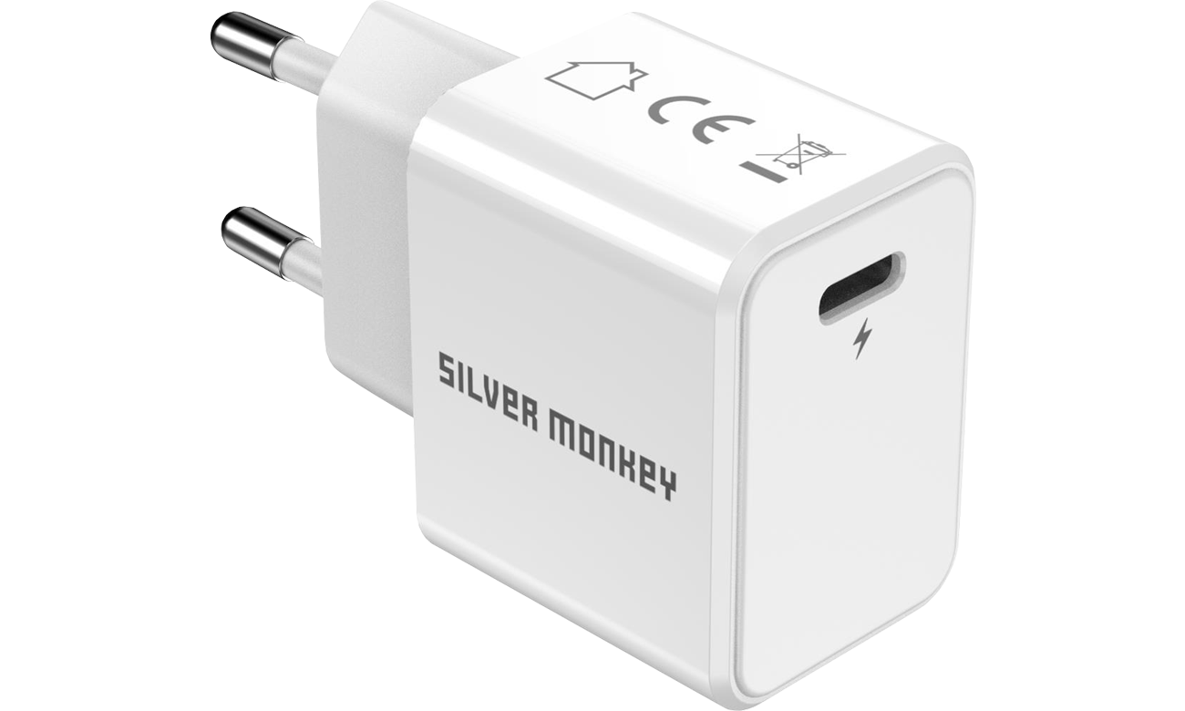 Silver Monkey Ładowarka sieciowa 25W USB-C PD