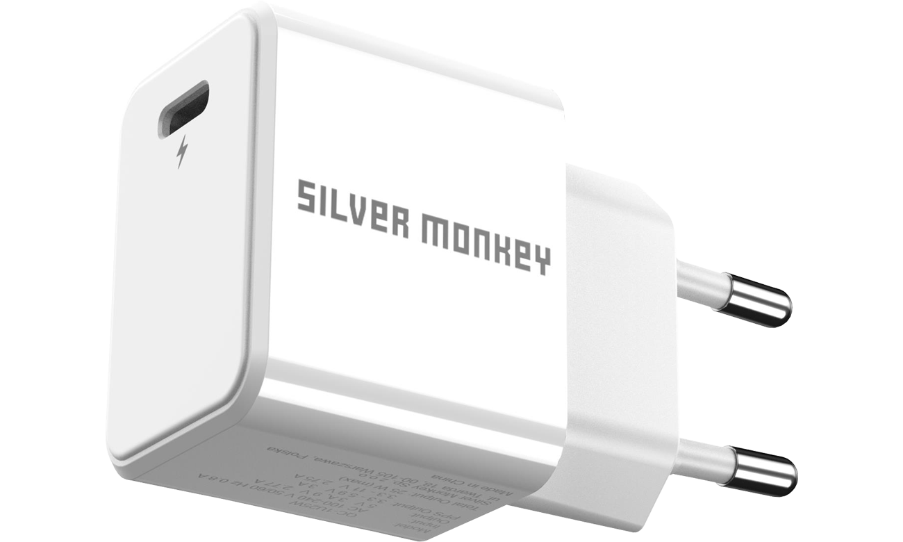 Silver Monkey Ładowarka sieciowa 25W USB-C PD