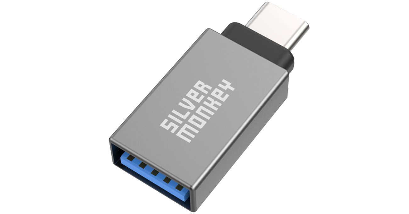 Silver Monkey X Adapter USB-C - USB 3.1 (OTG)