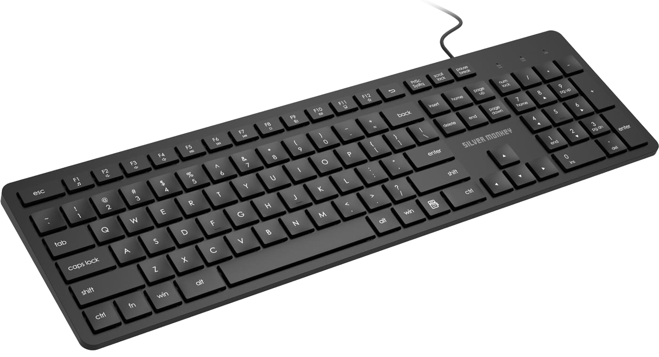 Silver Monkey X K40 Wired slim keyboard