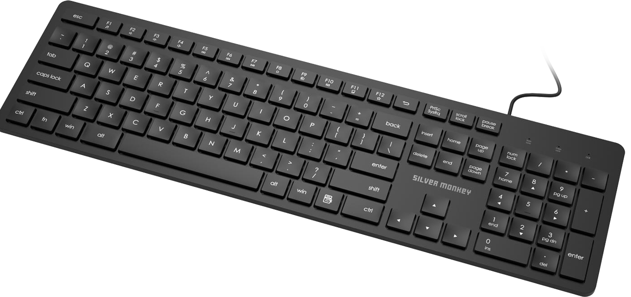 Silver Monkey X K40 Wired slim keyboard