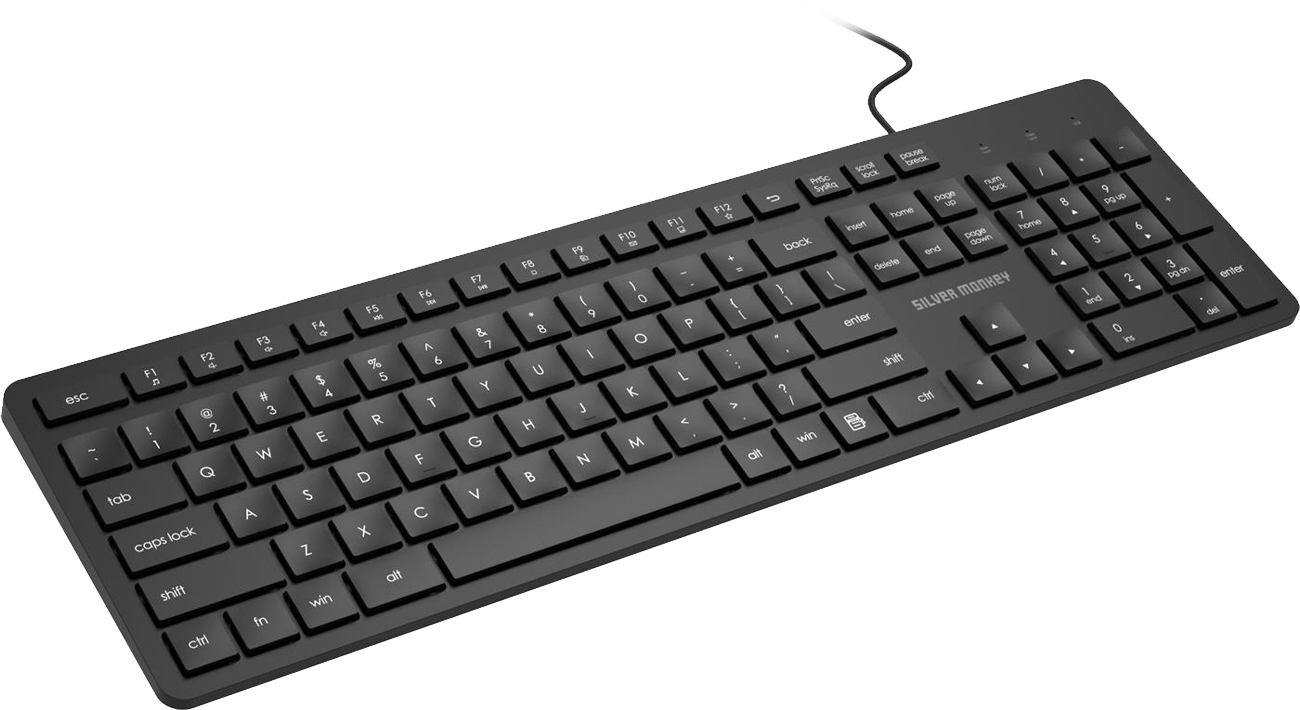 Silver Monkey X S40 Kabelgebundenes Tastatur und Maus set