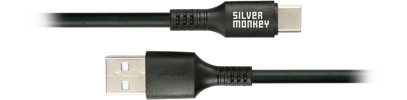 Silver Monkey X USB-A auf USB-C 3m Kabel