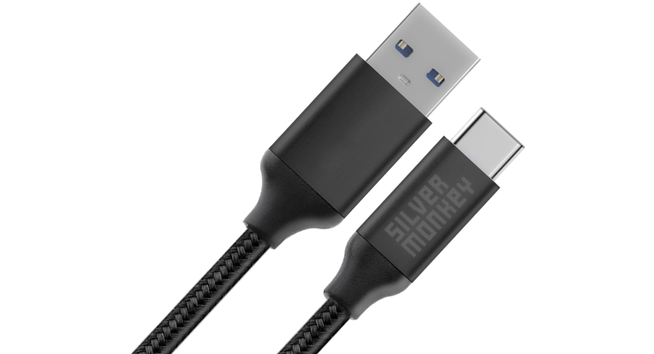 Silver Monkey X USB-A zu USB-C Kabel 0,5m 45W