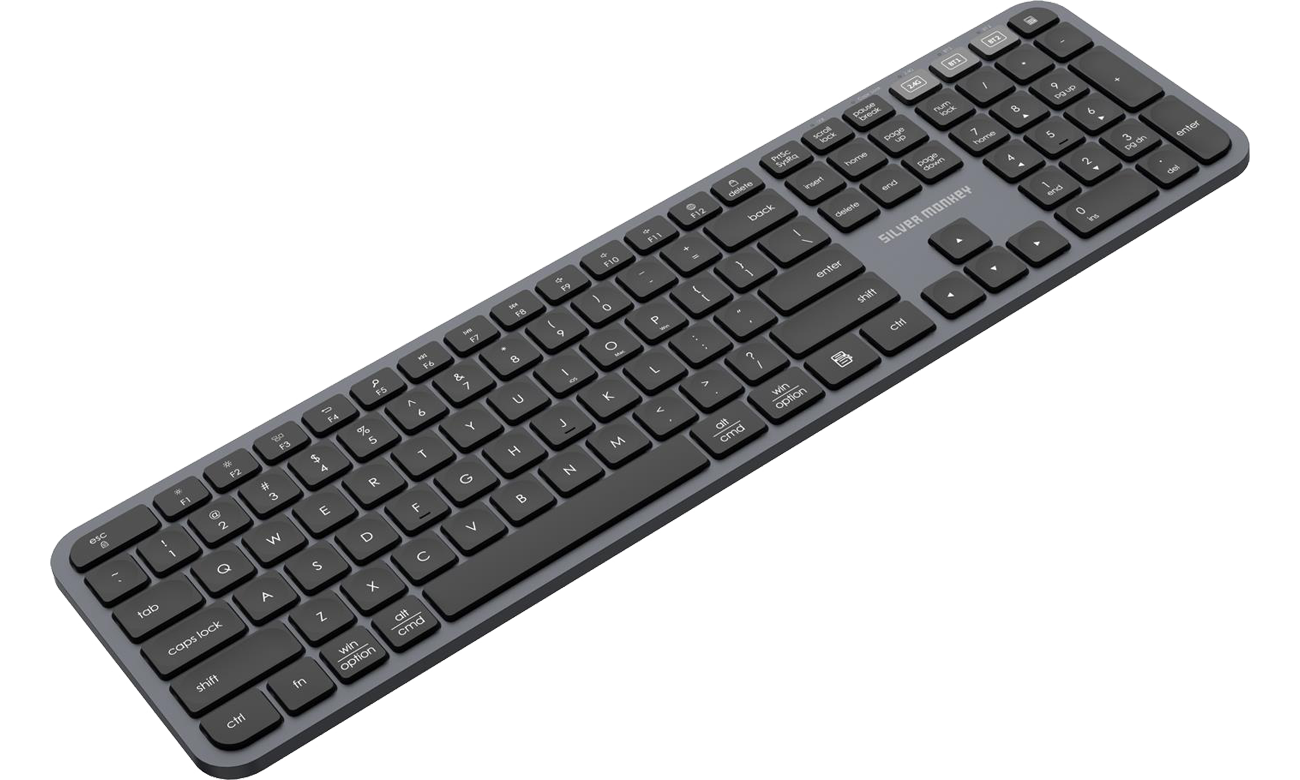 Silver Monkey X K90 Wireless premium business keyboard grau