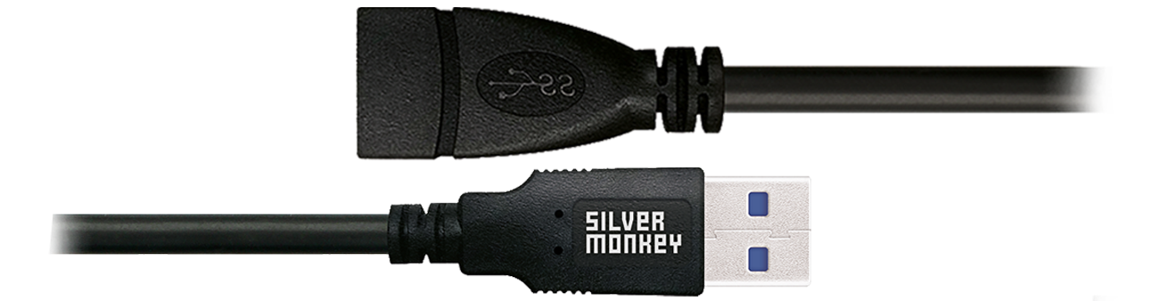 Silver Monkey X USB-Verlängerungskabel 2m (3.0)