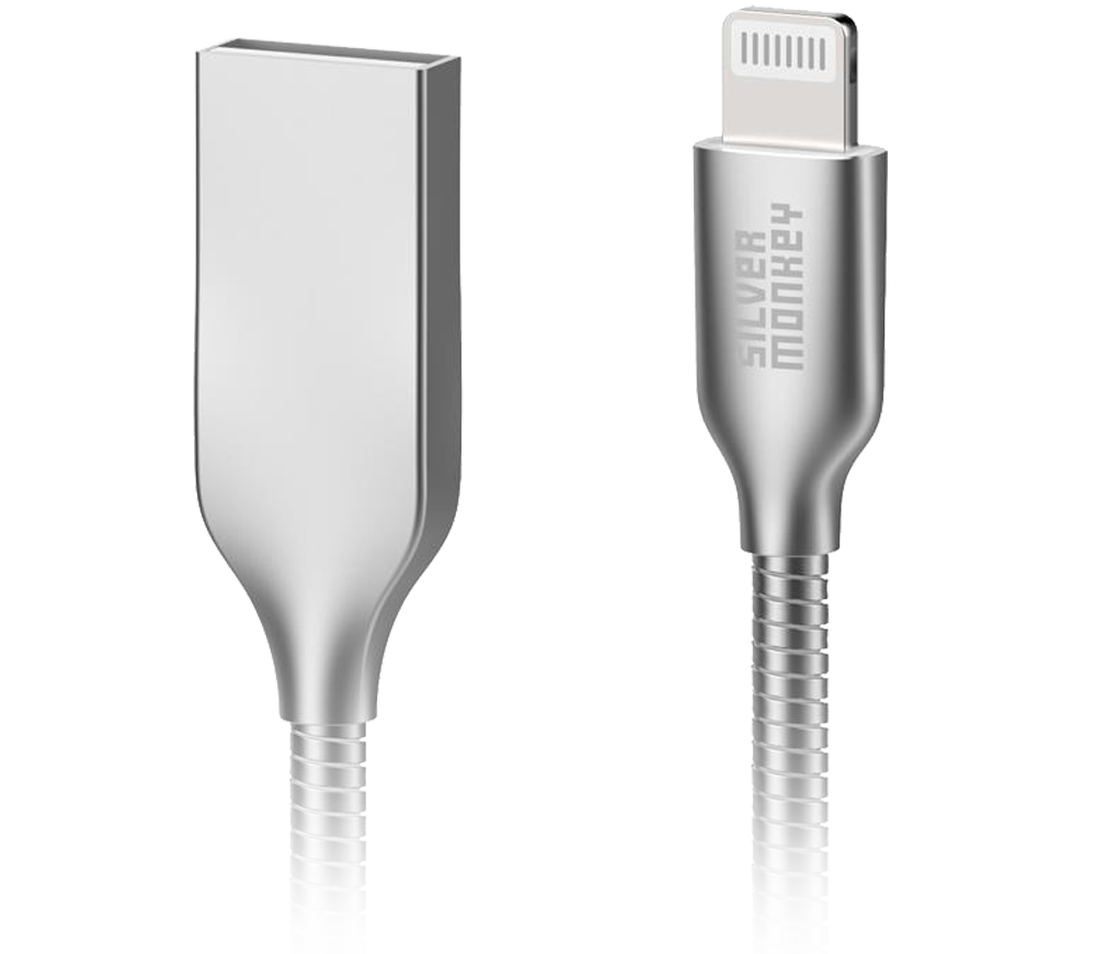 Silver Monkey X USB-A - Lightning Kabel 1m