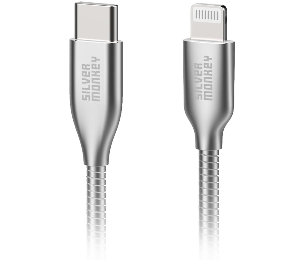 Silver Monkey X USB-C - Lightning MFI Kabel 1m