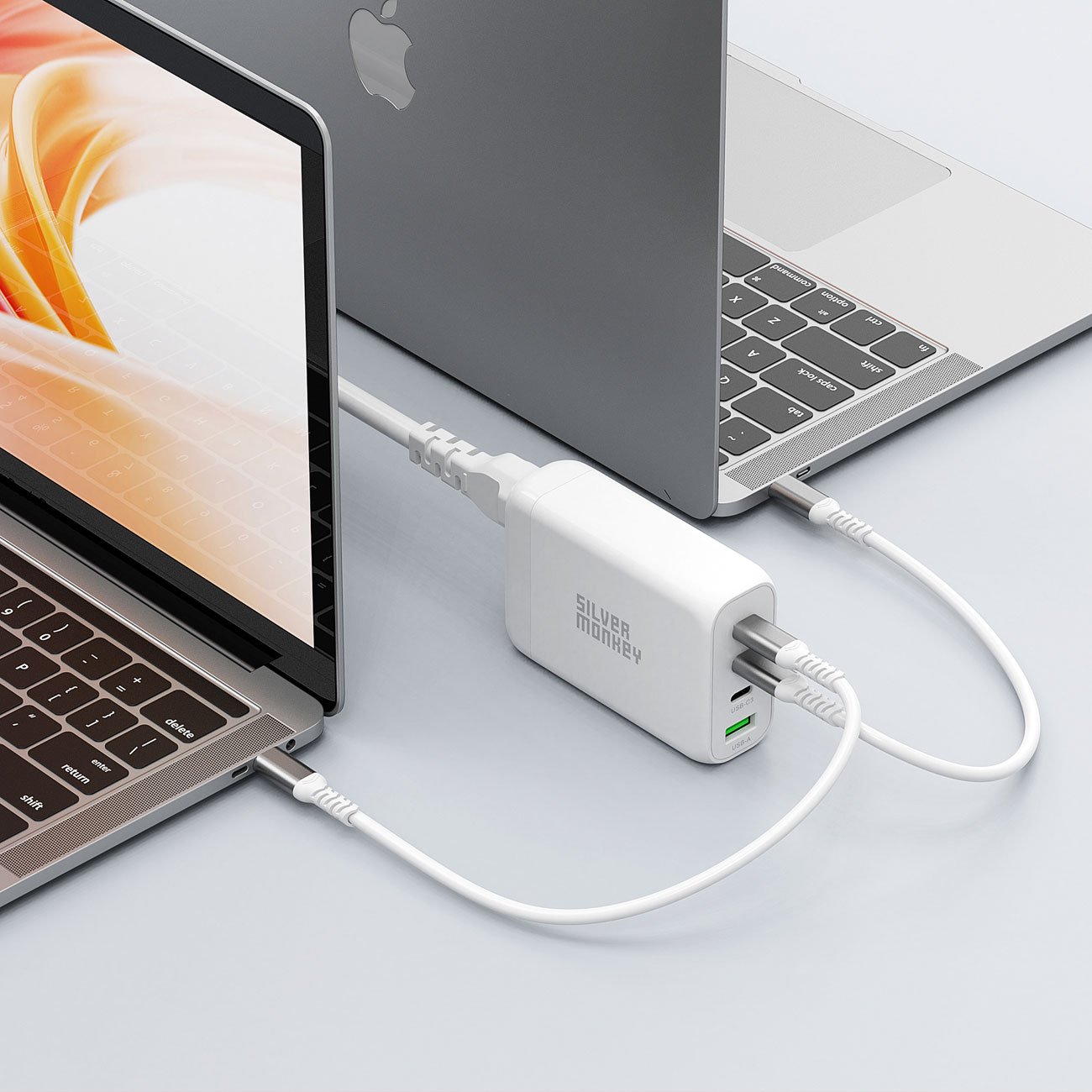 Silver Monkey X GaN 200W USB-C PD + USB 3.0 QC W Ladegerät