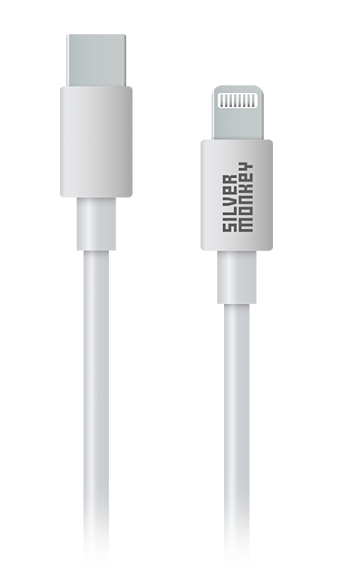 Silver Monkey X USB-C - Lightning Kabel 0,5m