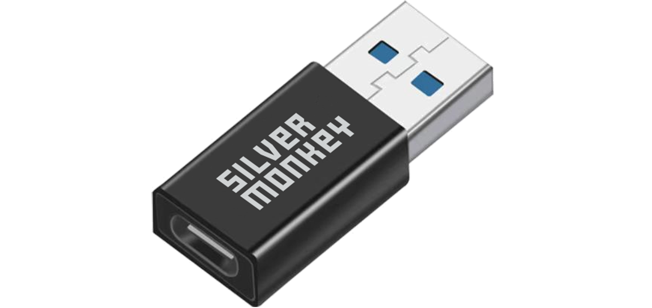 Silver Monkey X USB-C - USB 3.1 (OTG) Adapter