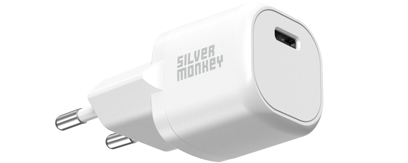 Silver Monkey X Mini-Ladegerät PD 20W (USB-C) W