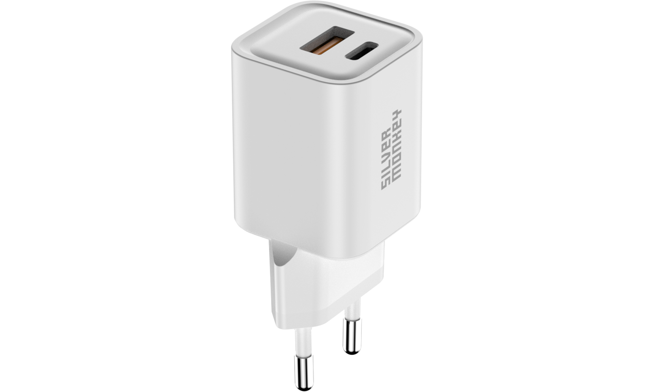 Silver Monkey X GaN 35W USB-C PD, USB-A QC W Netzladegerät