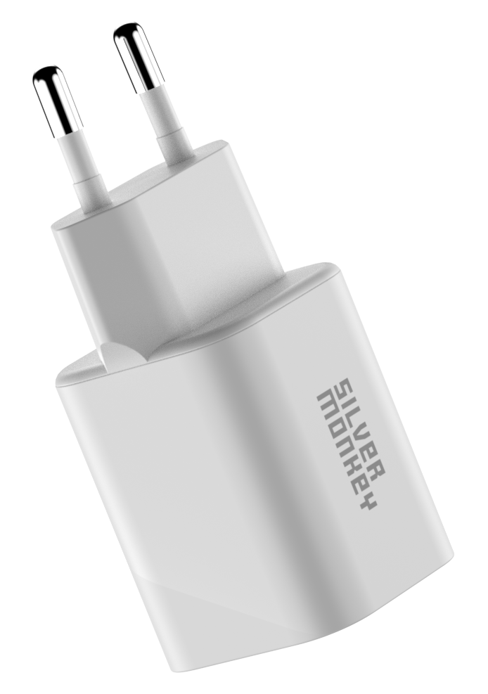 Silver Monkey X GaN 35W USB-C PD, USB-A QC W Netzladegerät