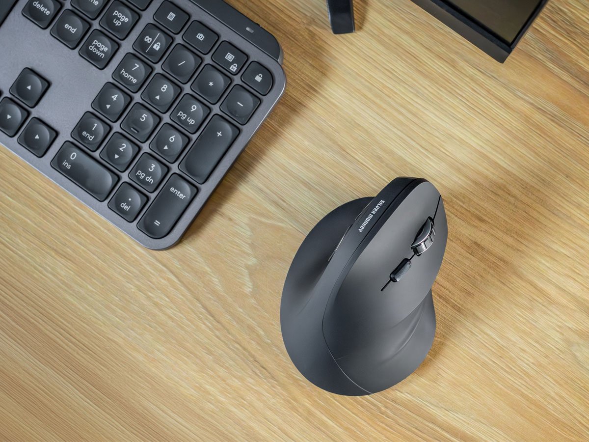 Silver Monkey Ergonomic Wireless Comfort Mouse Silent