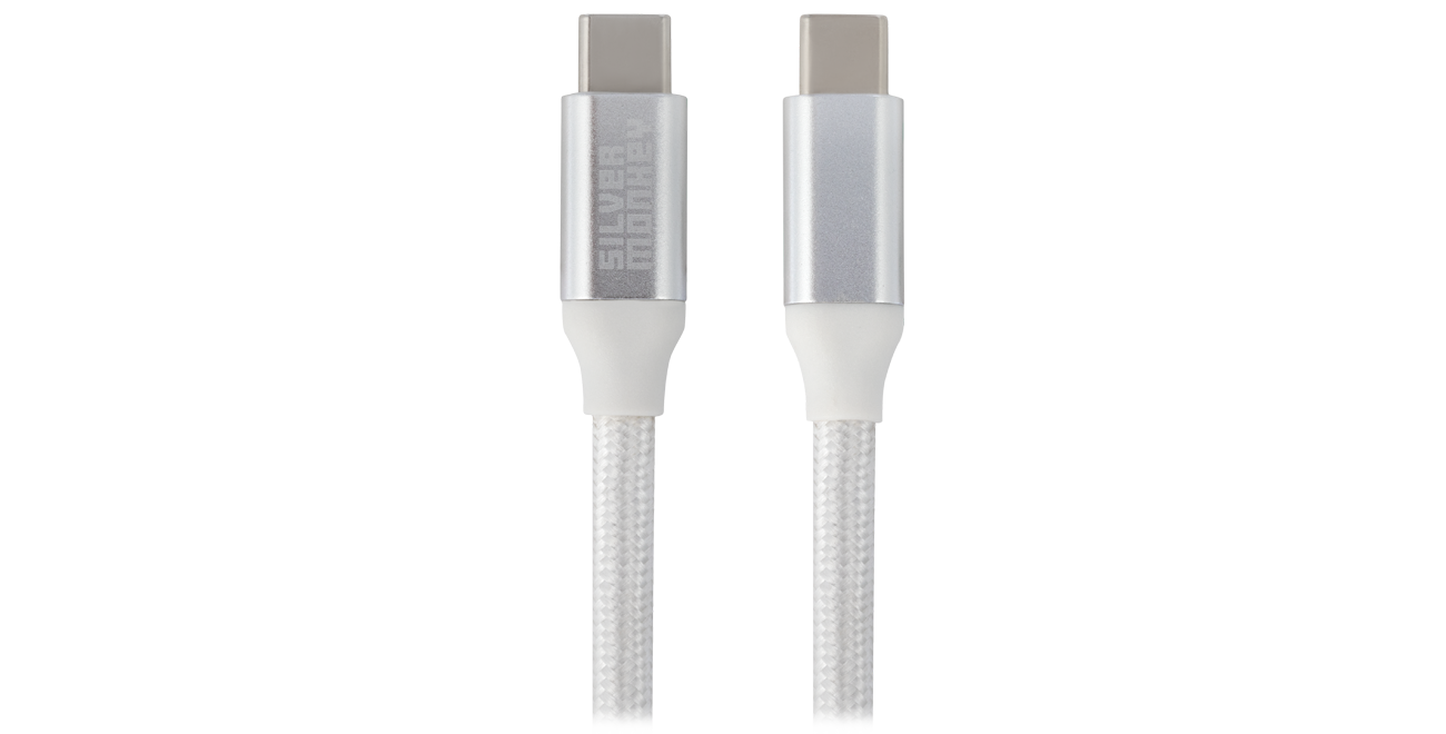 USB-C Kabel 3.0 100W Silver Monkey