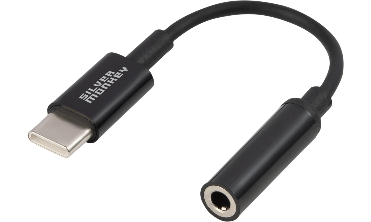 Silver Monkey X Adapter USB-C - Miniklinke 3,5 B