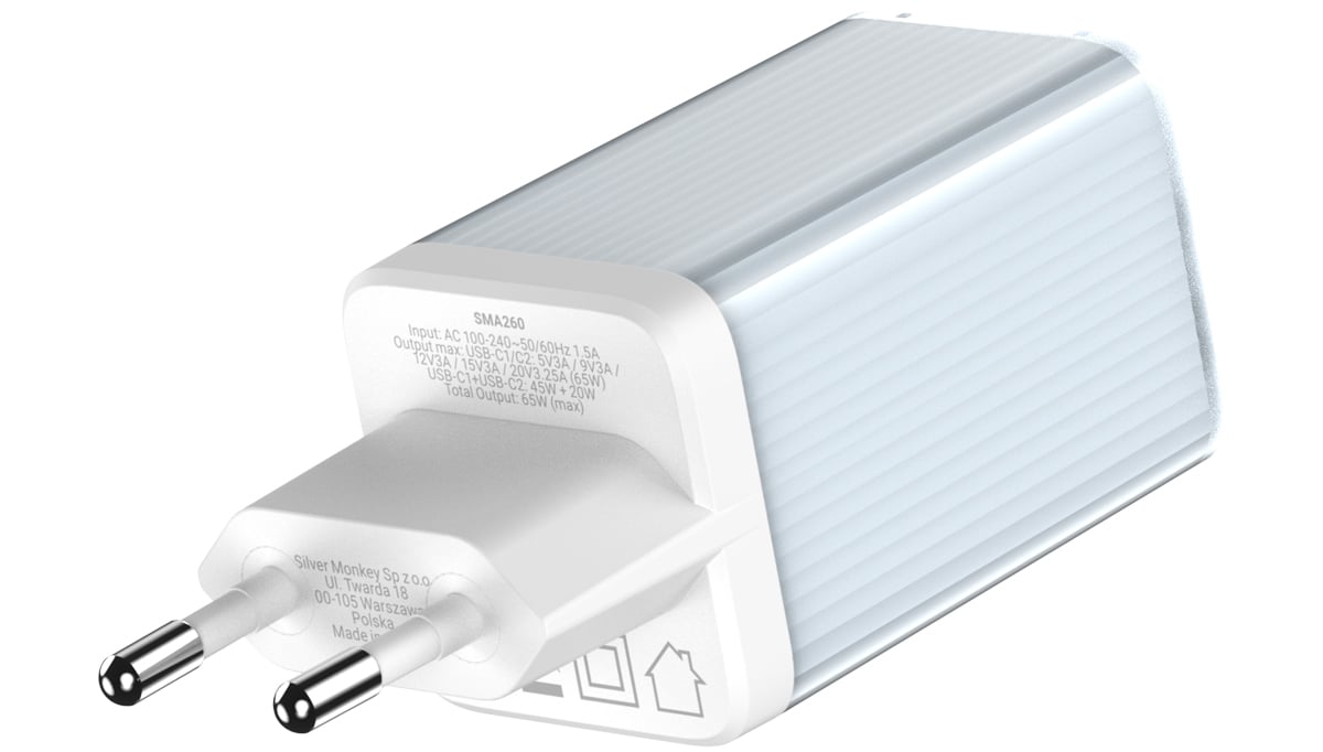 GaN Netzladegerät 65W 2x USB-C