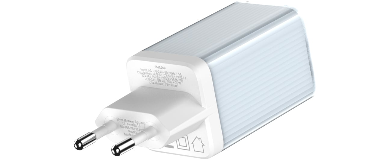 GaN Netzladegerät 65W 2x USB-C