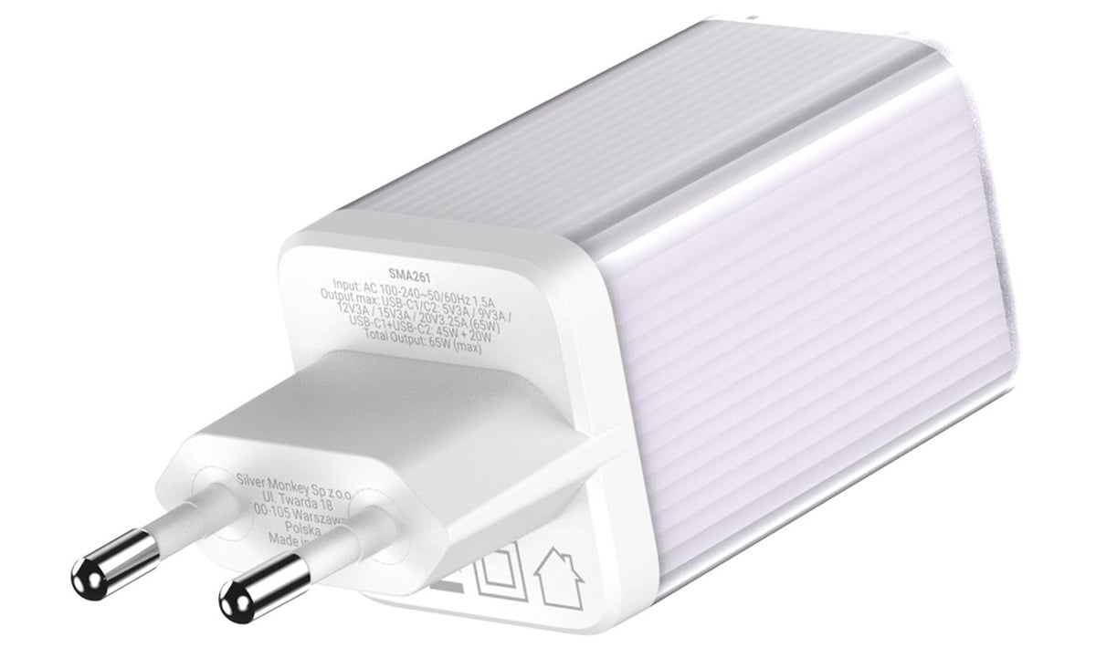 GaN Netzladegerät 65W 2x USB-C