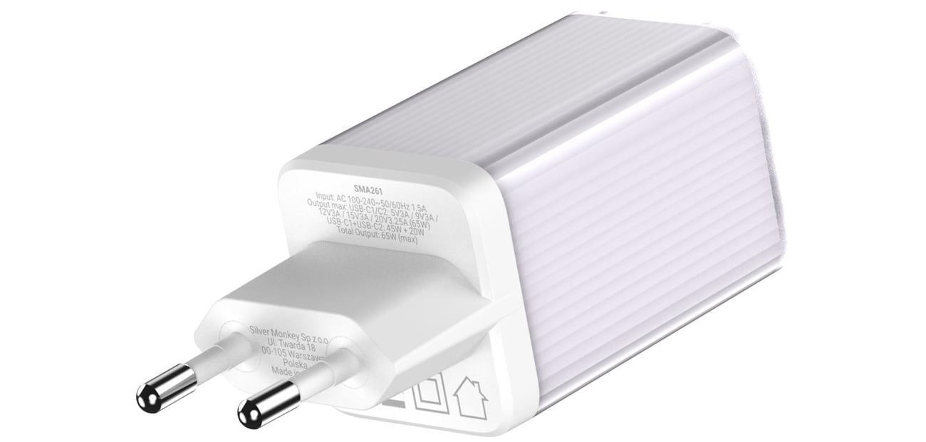 GaN Netzladegerät 65W 2x USB-C