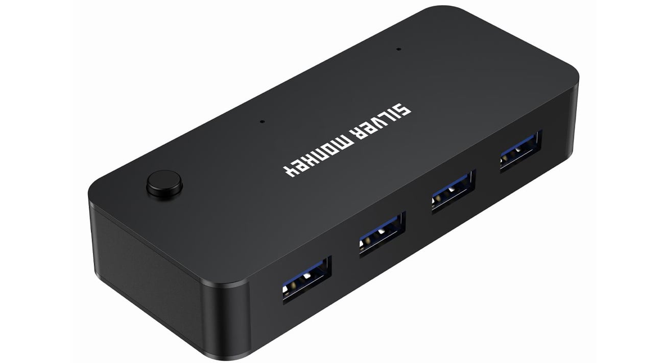 Switch Box HUB 4 x USB 3.1 + USB-C (DC) (für 2 Computer)