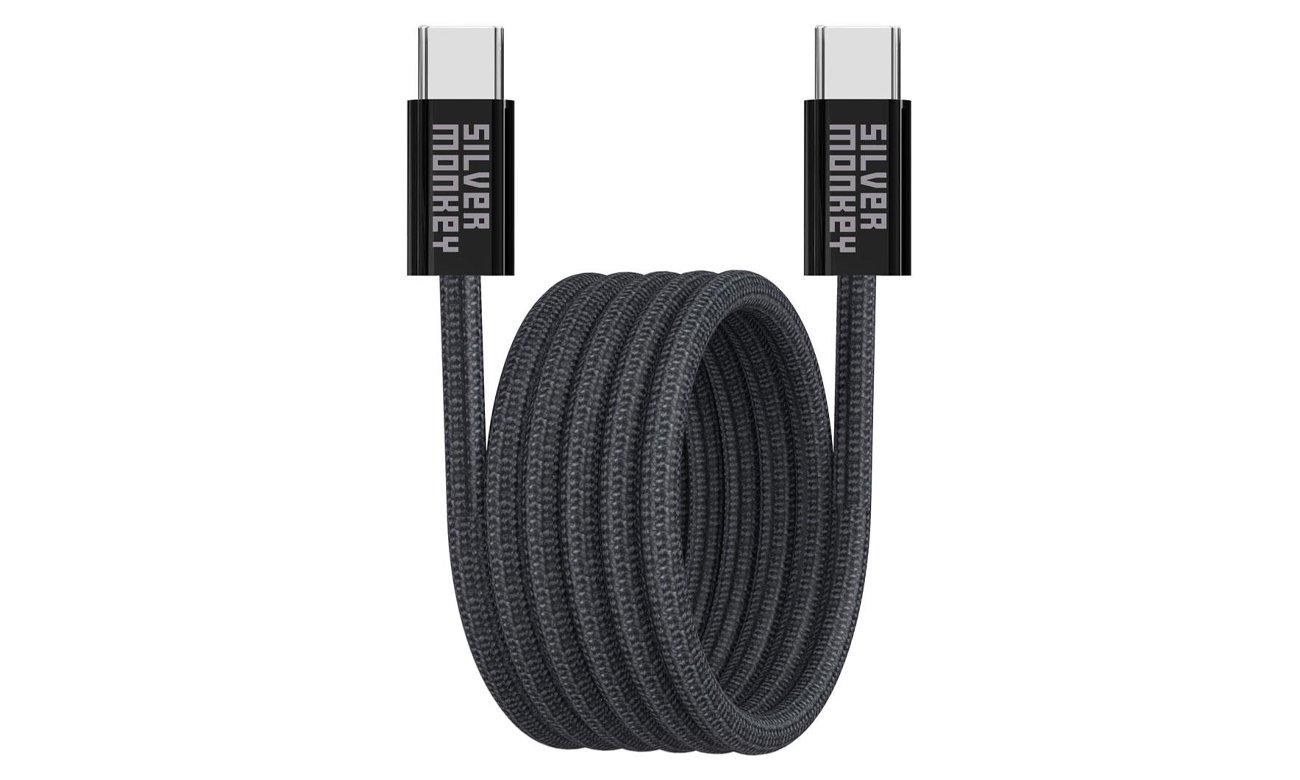 Kabel magnetyczny USB-C 100W 2m czarny