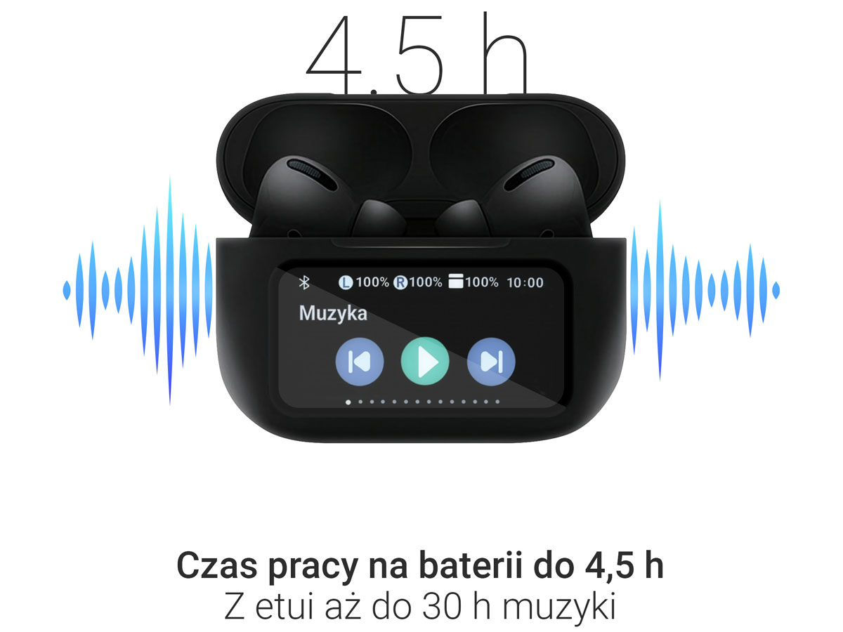 Silver Monkey Smart Buds Pro - Widok lewej słuchawki