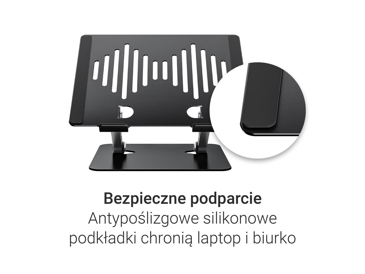 Aluminiowa podstawka pod laptopa Ergo Fix