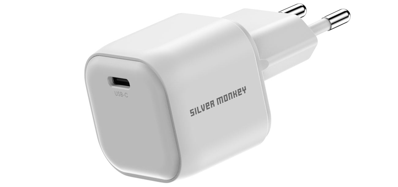 Silver Monkey Ładowarka GaN Smart Uno 100W Biała