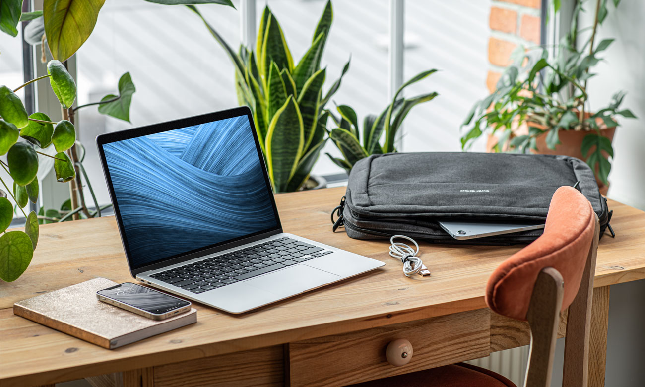 Torba na laptopa Silver Monkey Plain Bag 14,1 wnętrze
