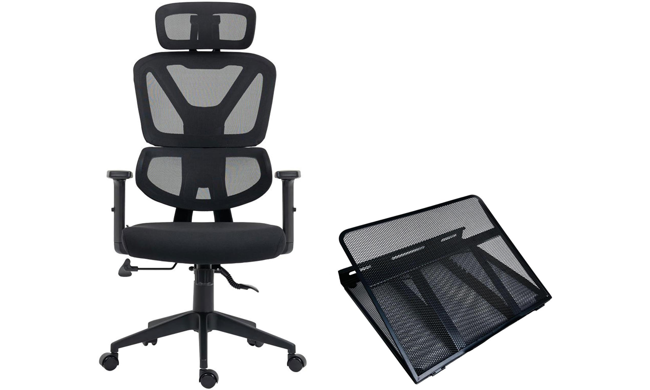 Fotel biurowy Silver Monkey SMO-750 - Widok od przodu pod kątem