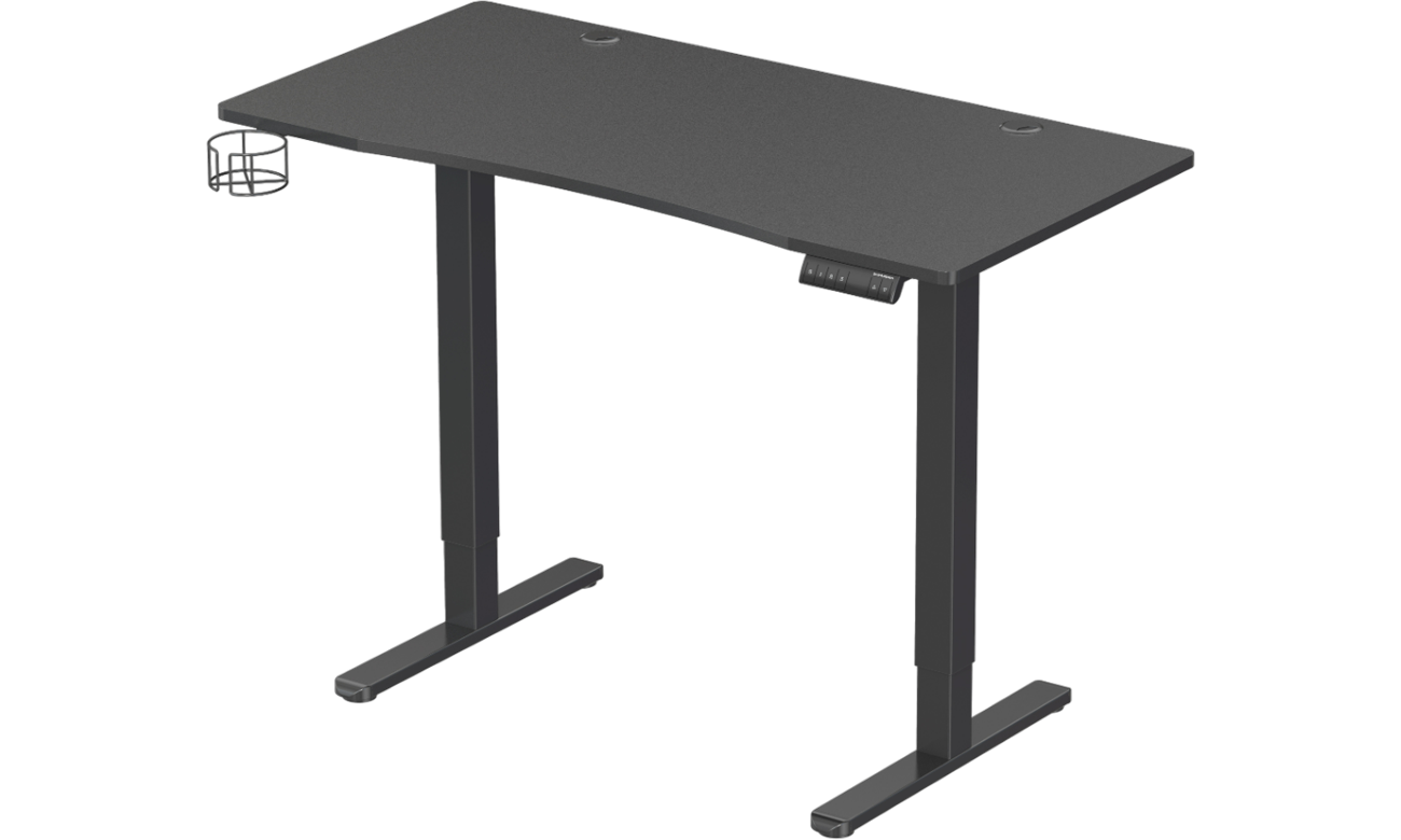Biurko elektryczne Silver Monkey ED-120 Black - Widok od przodu pod kątem