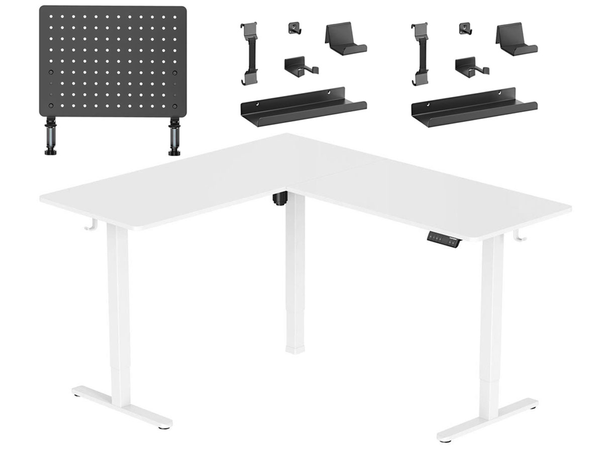 Biurko elektryczne Silver Monkey ECD-300 White - Grafika lifestyle