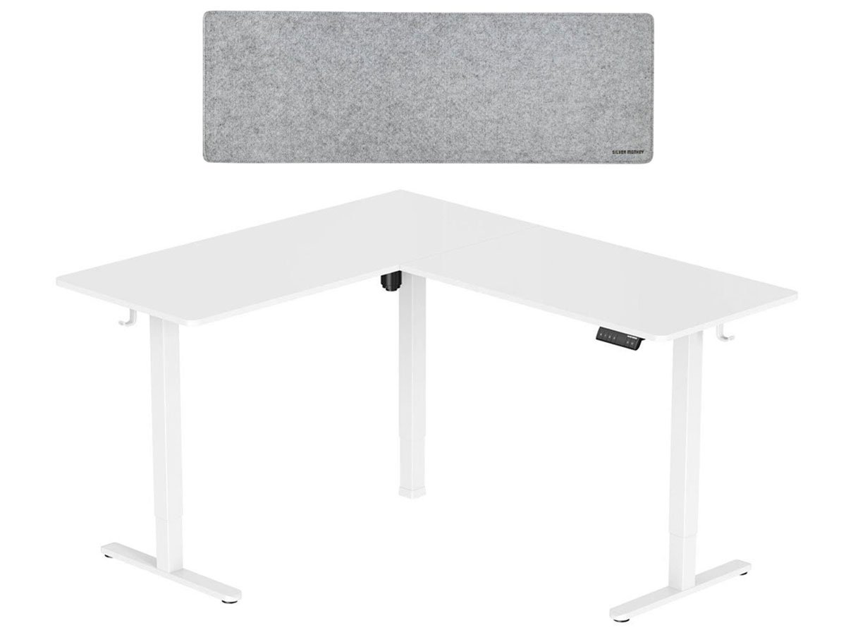 Biurko elektryczne Silver Monkey ECD-300 White - Grafika lifestyle