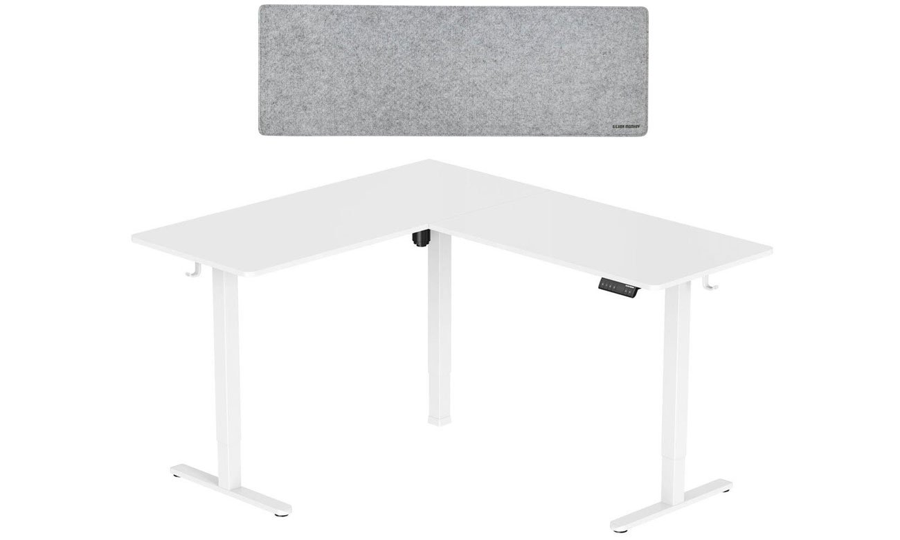 Biurko elektryczne Silver Monkey ECD-300 White - Grafika lifestyle