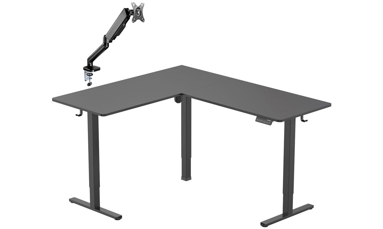 Biurko elektryczne Silver Monkey ECD-300 Black - Grafika lifestyle