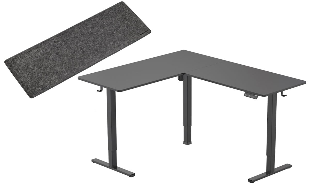 Biurko elektryczne Silver Monkey ECD-300 Black - Grafika lifestyle