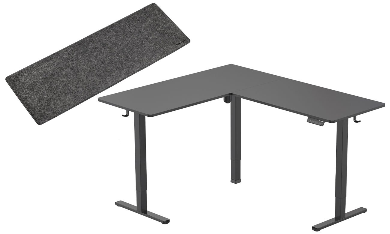 Biurko elektryczne Silver Monkey ECD-300 Black - Grafika lifestyle