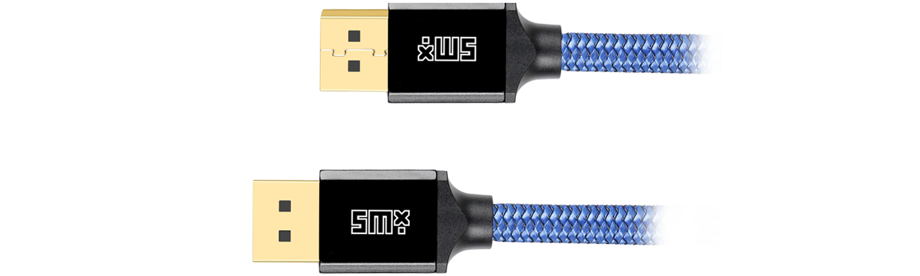 Silver Monkey X Geflochtenes DisplayPort 2.0-Kabel 3 m