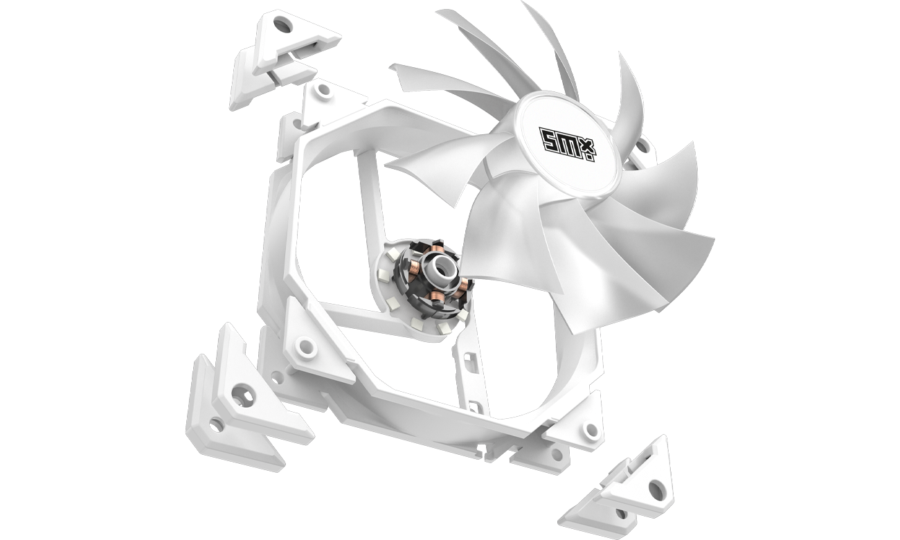 Budowa Silver Monkey X Oroshi 120 mm PWM ARGB WHT