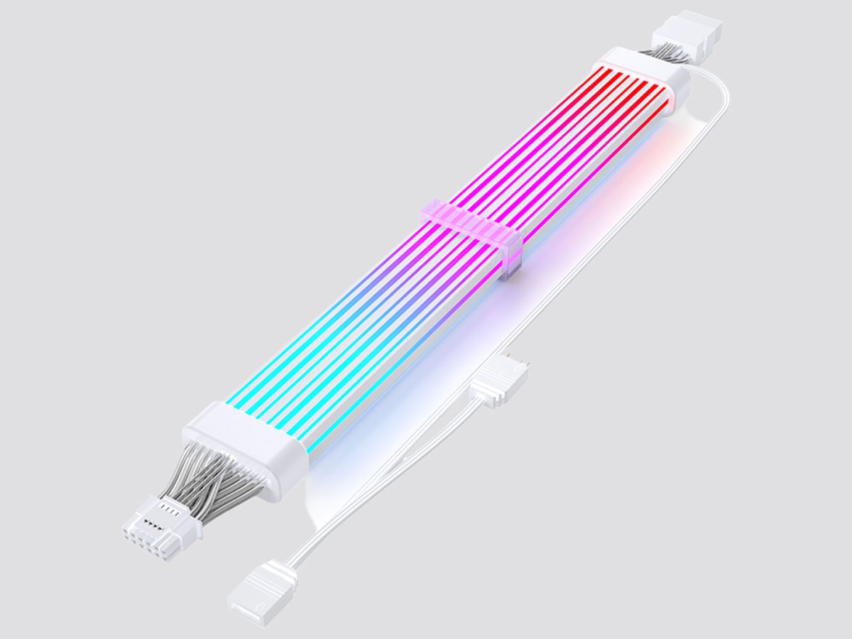Rigel 12vhpwr to 12vhpwr 360-RGB White