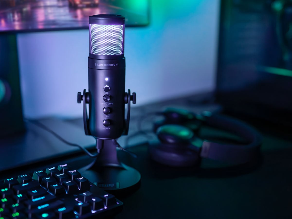 Mikrofon na statywie Noberu