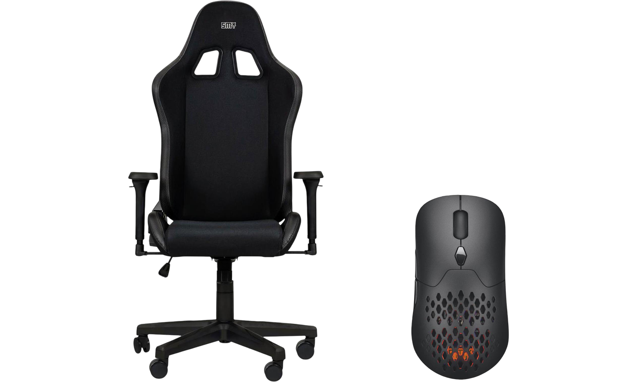 Fotel gamingowy Silver Monkey X Deriba SMXG028 - Widok od przodu pod kątem