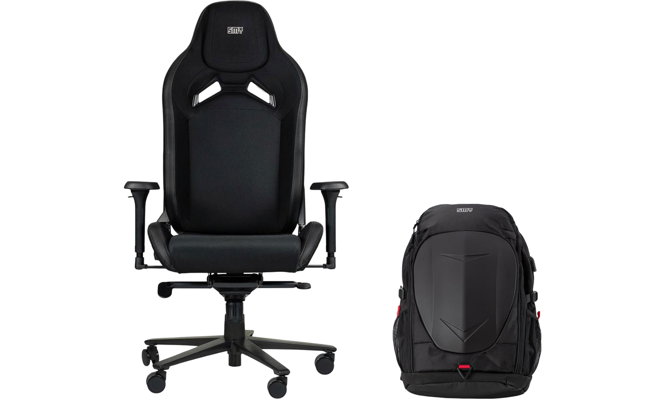 Fotel gamingowy Silver Monkey X Semeru SMXG029 - Widok od przodu pod kątem