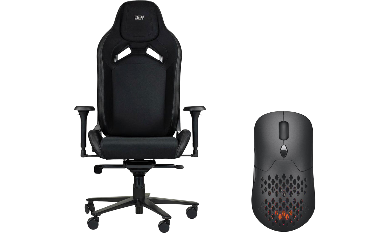 Fotel gamingowy Silver Monkey X Semeru SMXG029 - Widok od przodu pod kątem