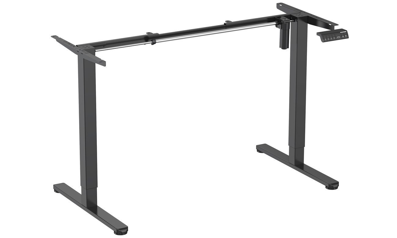 Stelaż elektryczny Silver Monkey EDF-180 Black - Widok od przodu pod kątem